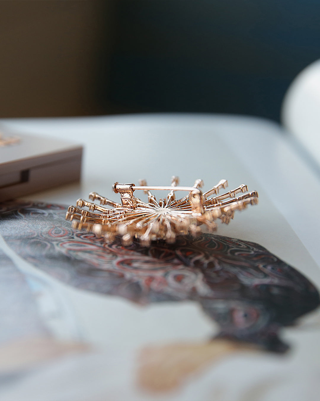 Dandelion Silver Brooch