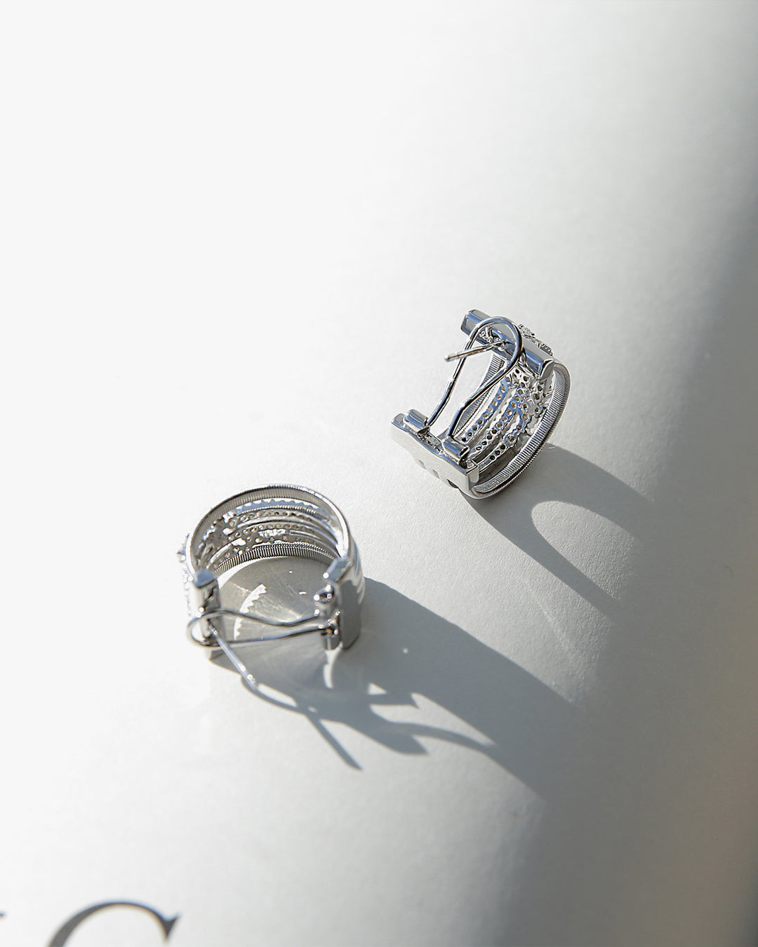 Gem Crush Silver Hoop Earrings