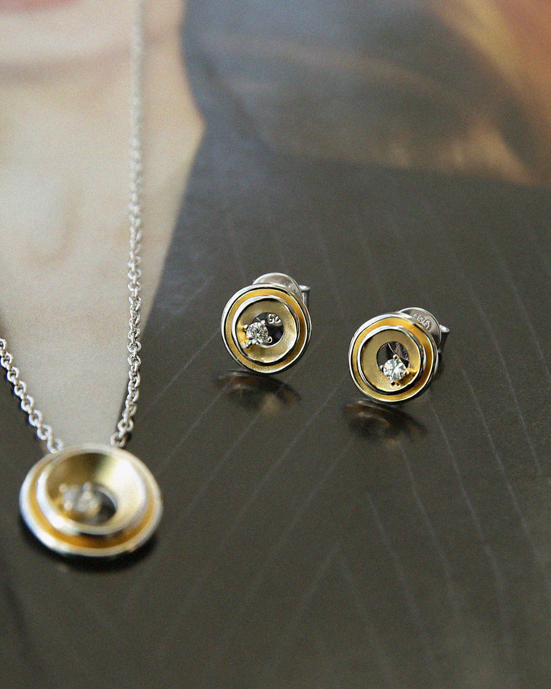 Tiny Matted Round Shape Earrings