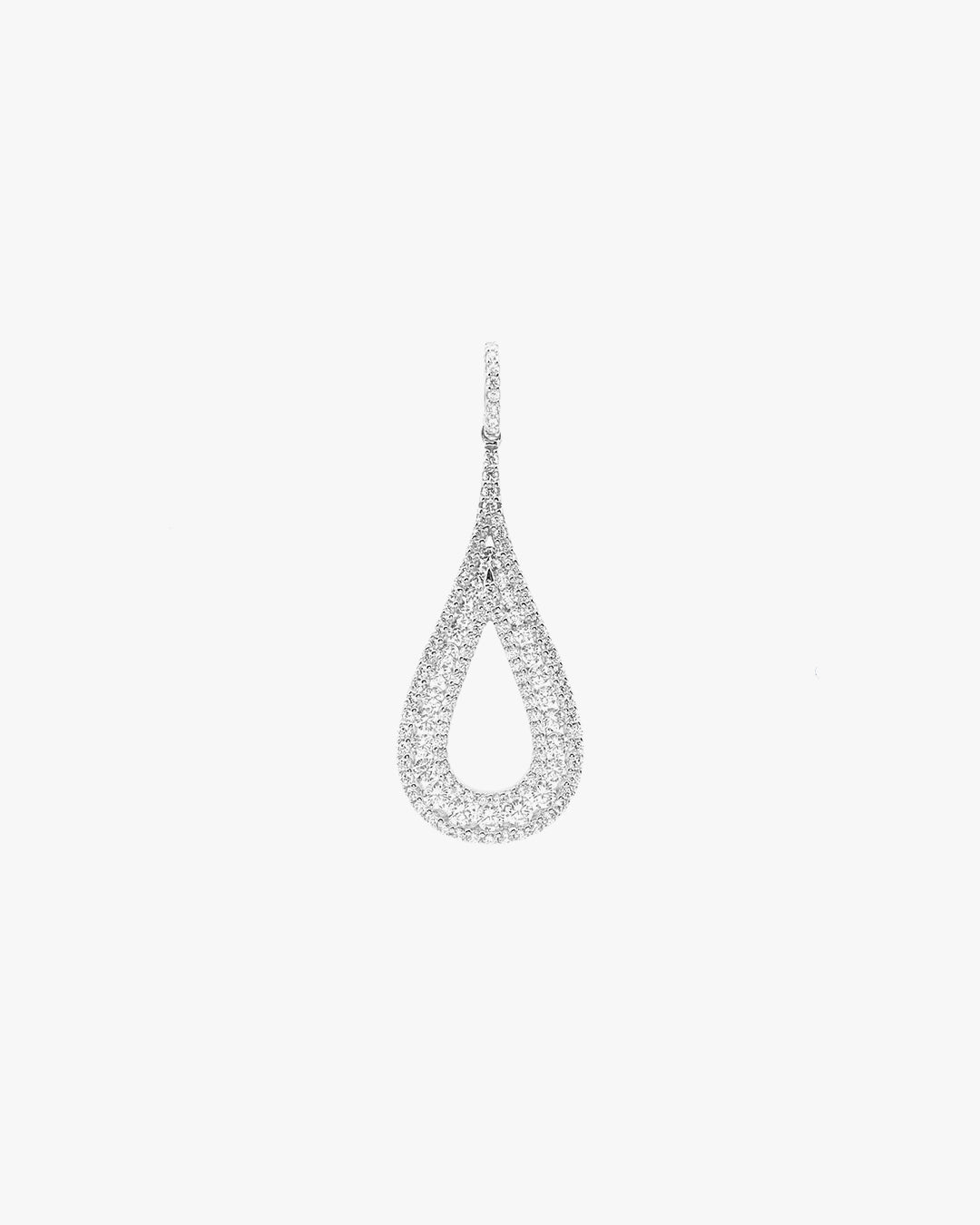 Shiny drop Silver Pendant Necklace