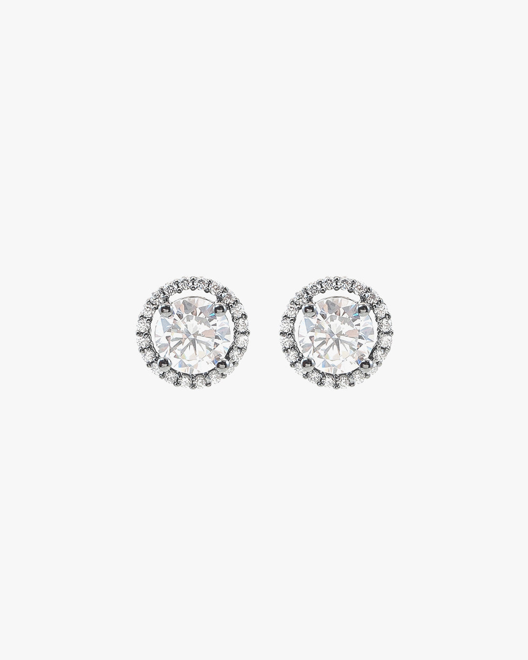 Classic Round Silver Earrings