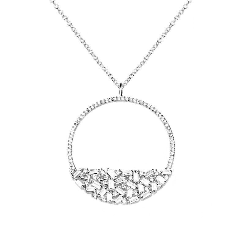 Shiny Bonbon Silver Pendant Necklace