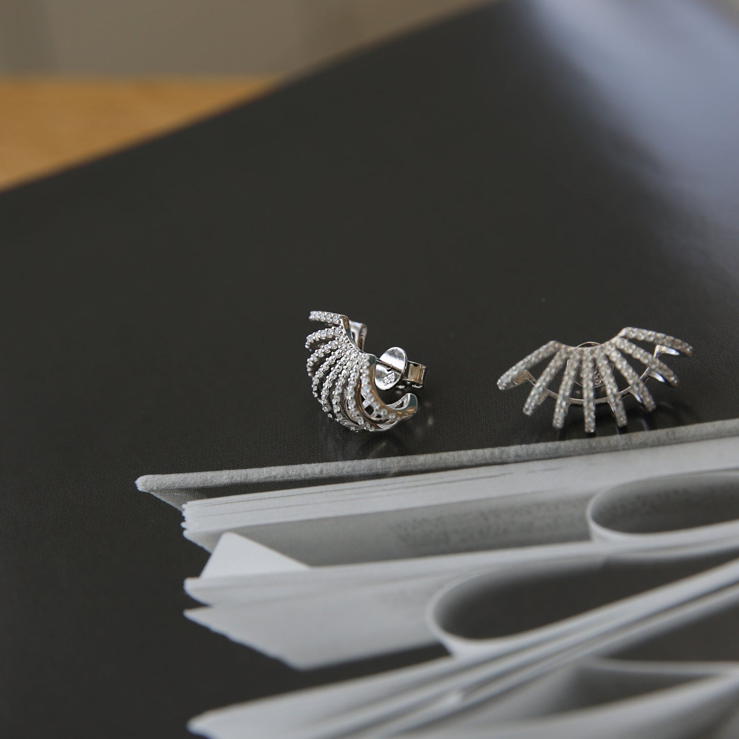 Huggie style Silver Earcuff Earrings