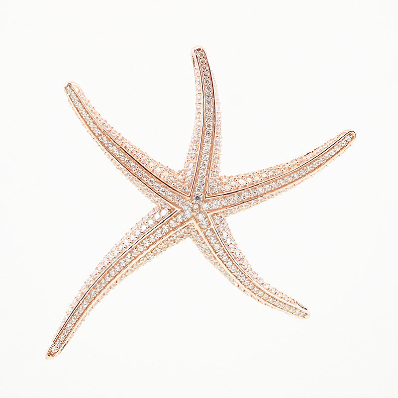Starfish Silver Pendant Necklace
