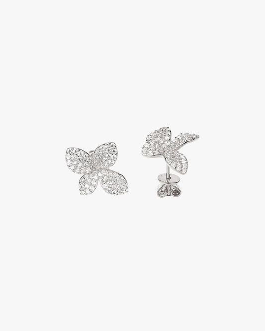 Blossom Silver Stud Earrings