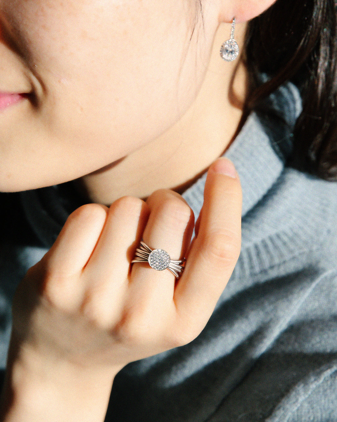 Together Wire Silver Ring