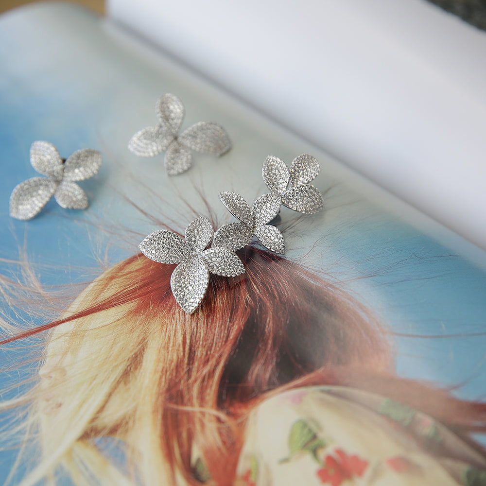 Jasmine Blossom Silver Pin Brooch