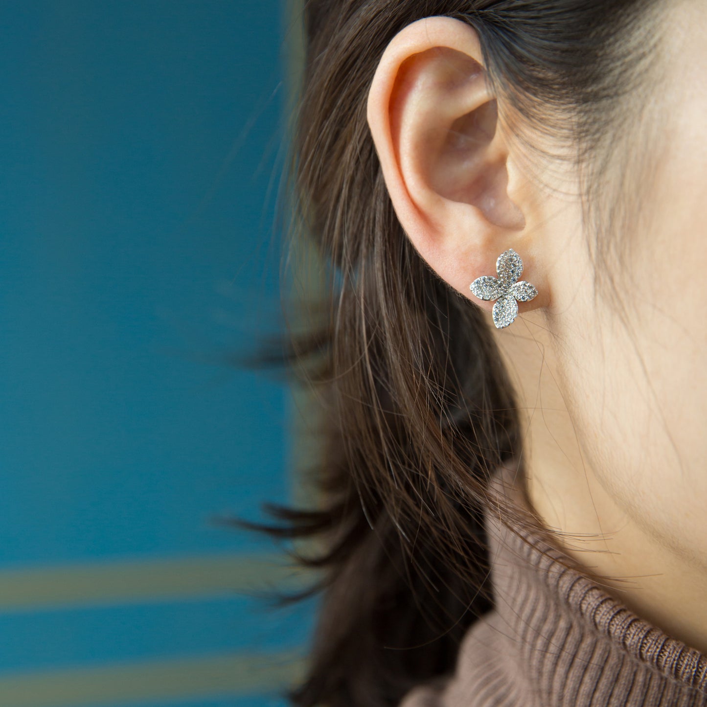 Blossom Silver Stud Earrings